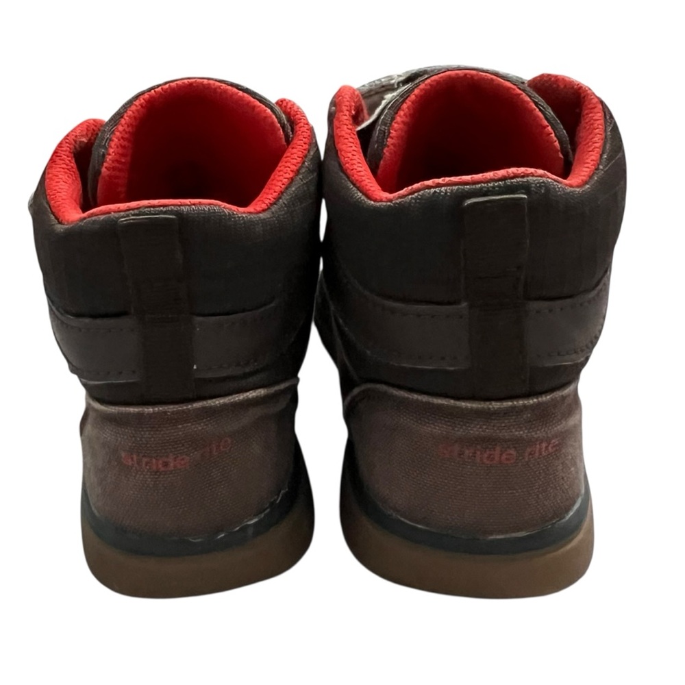 Stride Rite Sz 1.5M Boys Made 2 Play Indigo Brown High Top Sneakers - Picture 7 of 9